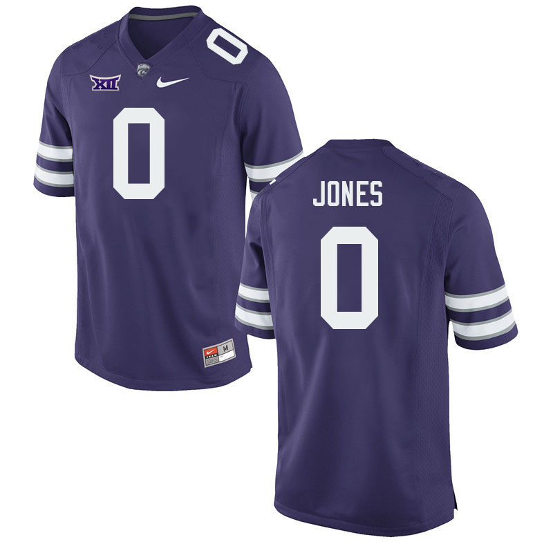 Kansas State Wildcats #0 Darell Jones College Football Jerseys Stitched-Purple